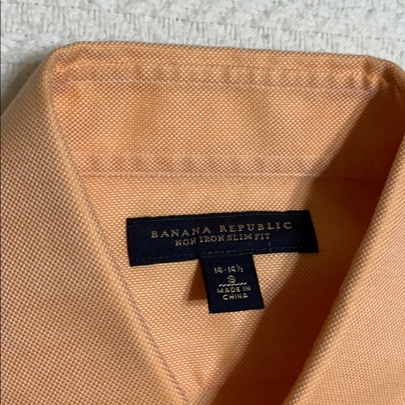 Banana Republic Non-Iron Slim Fit S 14 - 14 1/2 - Picture 2 of 6